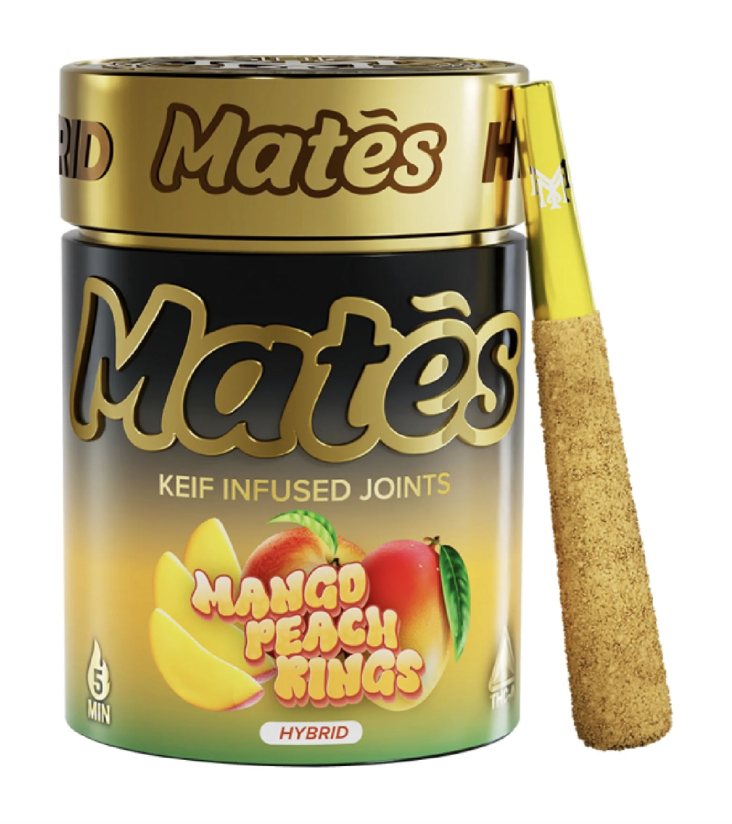 Muha Meds Mates THC-A Pre-Rolls | 3g 5ct | Mango Peach Kings (Hybrid)